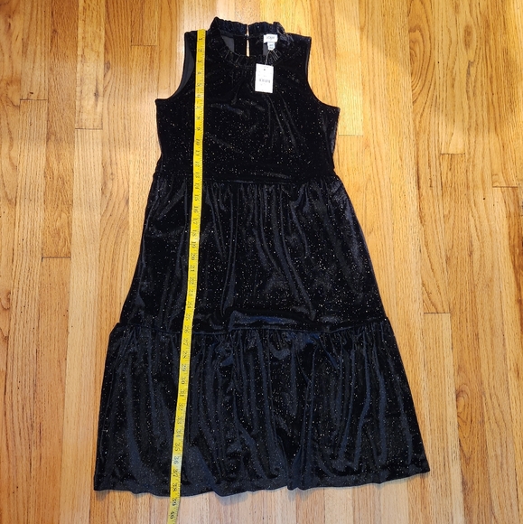 J. CREW Factory Shimmer Velvet Sleeveless Midi Dress Size 2P - Picture 8 of 10